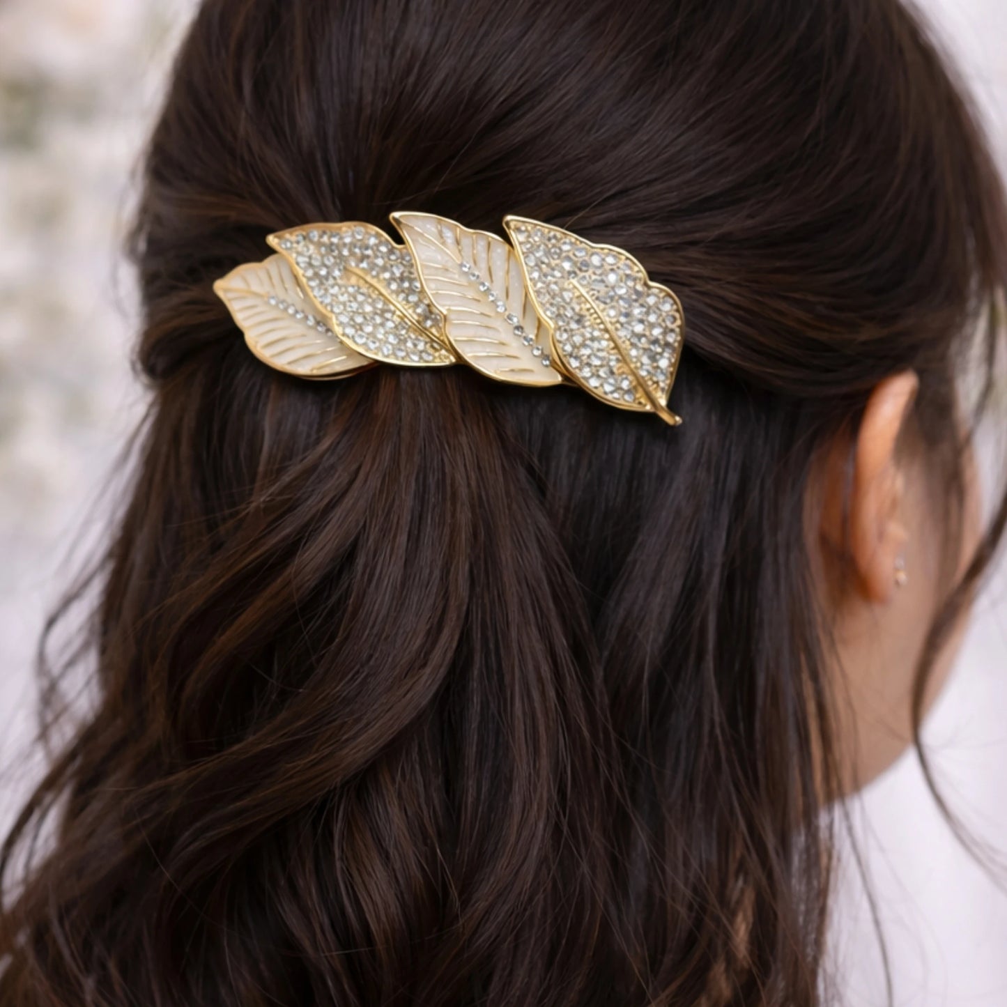 Elegant Leaf Backpin For Women | Premium Quality