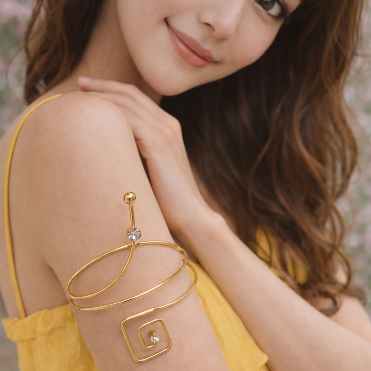 Geometric Swirl Arm cuff