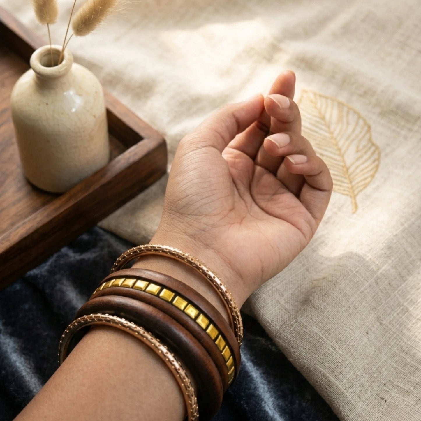 Aura Craft Trending Wooden Bangles