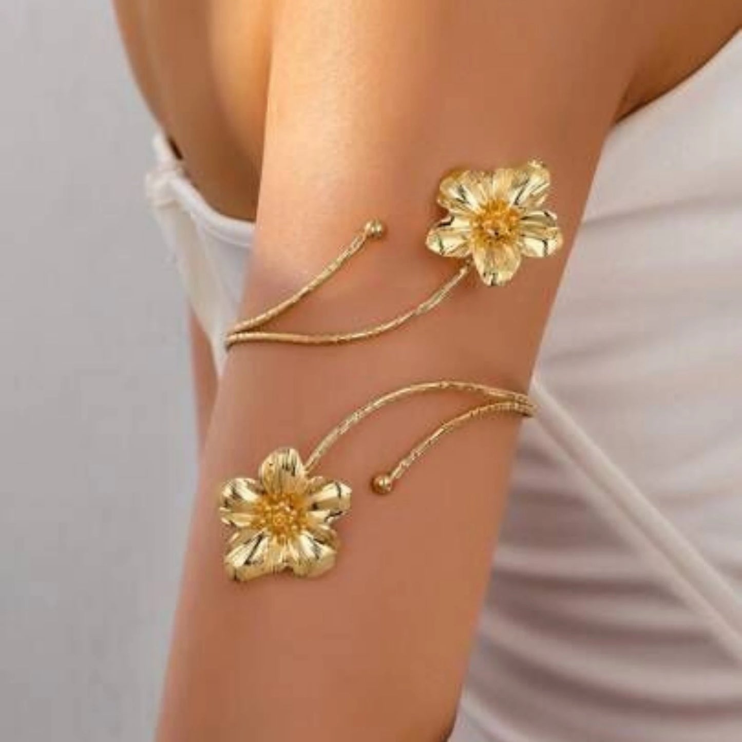 Twin Blossom Arm Cuff