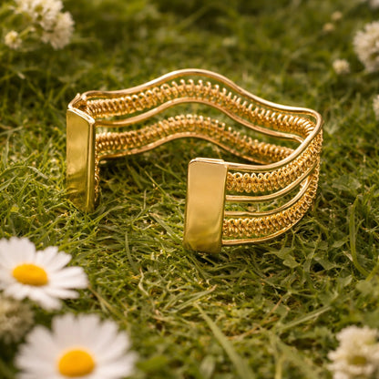 Golden Wave Bracelet