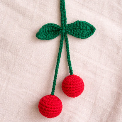 Red Cherry Crochet Hair Tie