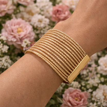Golden Stacked Cuff