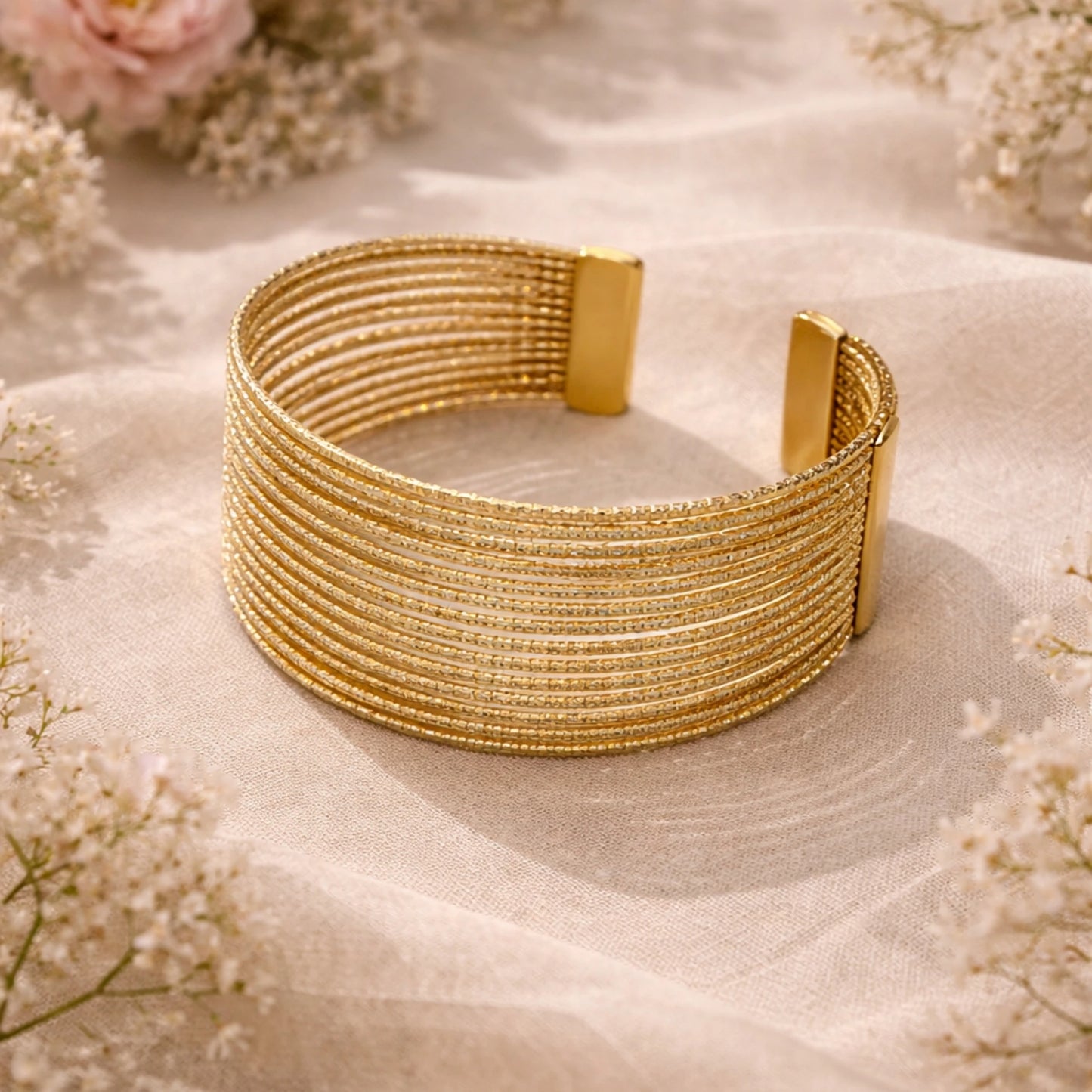Golden Stacked Cuff