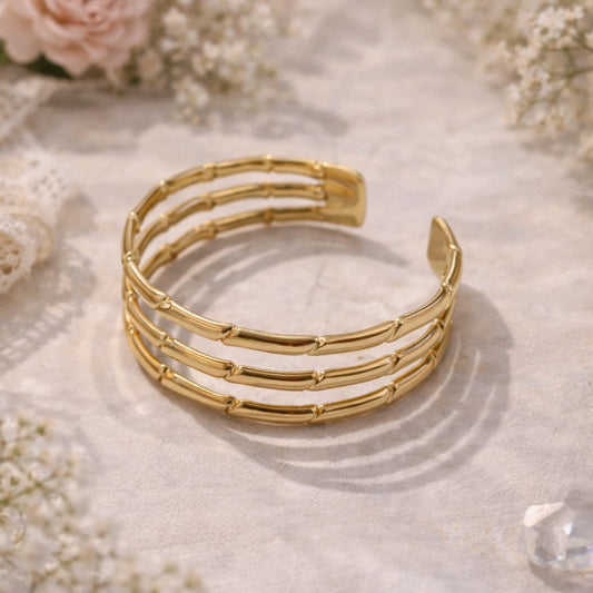 Three Layer Golden Bracelet