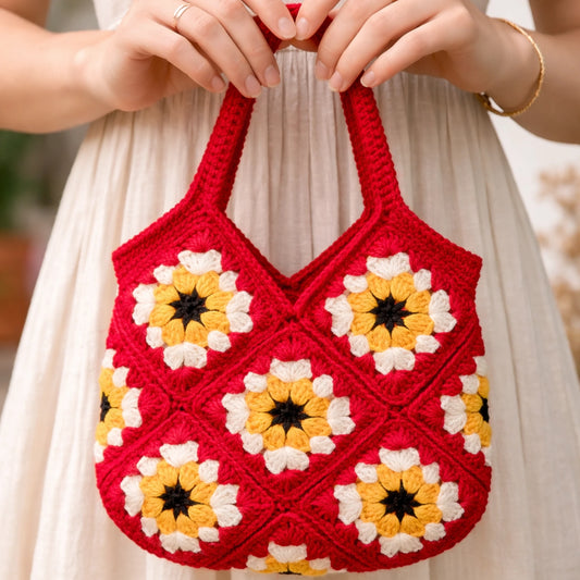 Sunflower Premium Crochet Bag