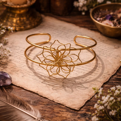 Lotus Wire Bracelet