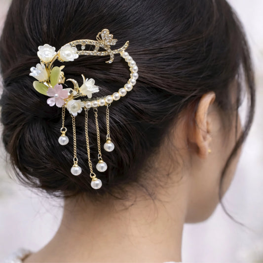 Floral Pearl Backpin | Premium Quality