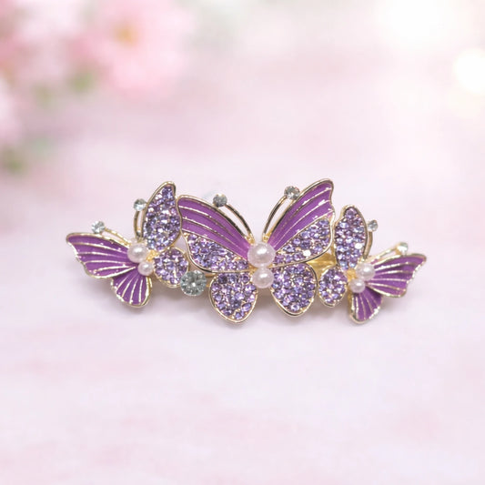 Lilac Butterfly Backpin | Premium Quality