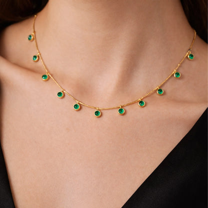 Green Stones | Premium Anti-Tarnish Chain
