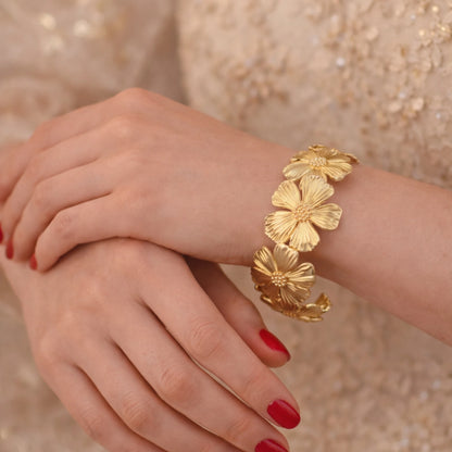 Floral Fairy Golden Bracelet