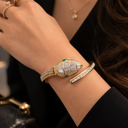 Serpent Diamond Luxury Timepiece | Viral Serpentine Watch