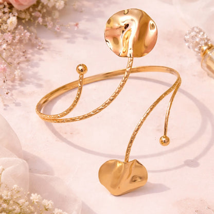 Moon and Heart Arm Cuff