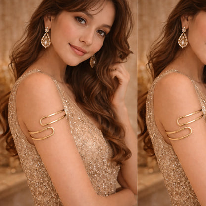 Golden Loop Arm Cuff