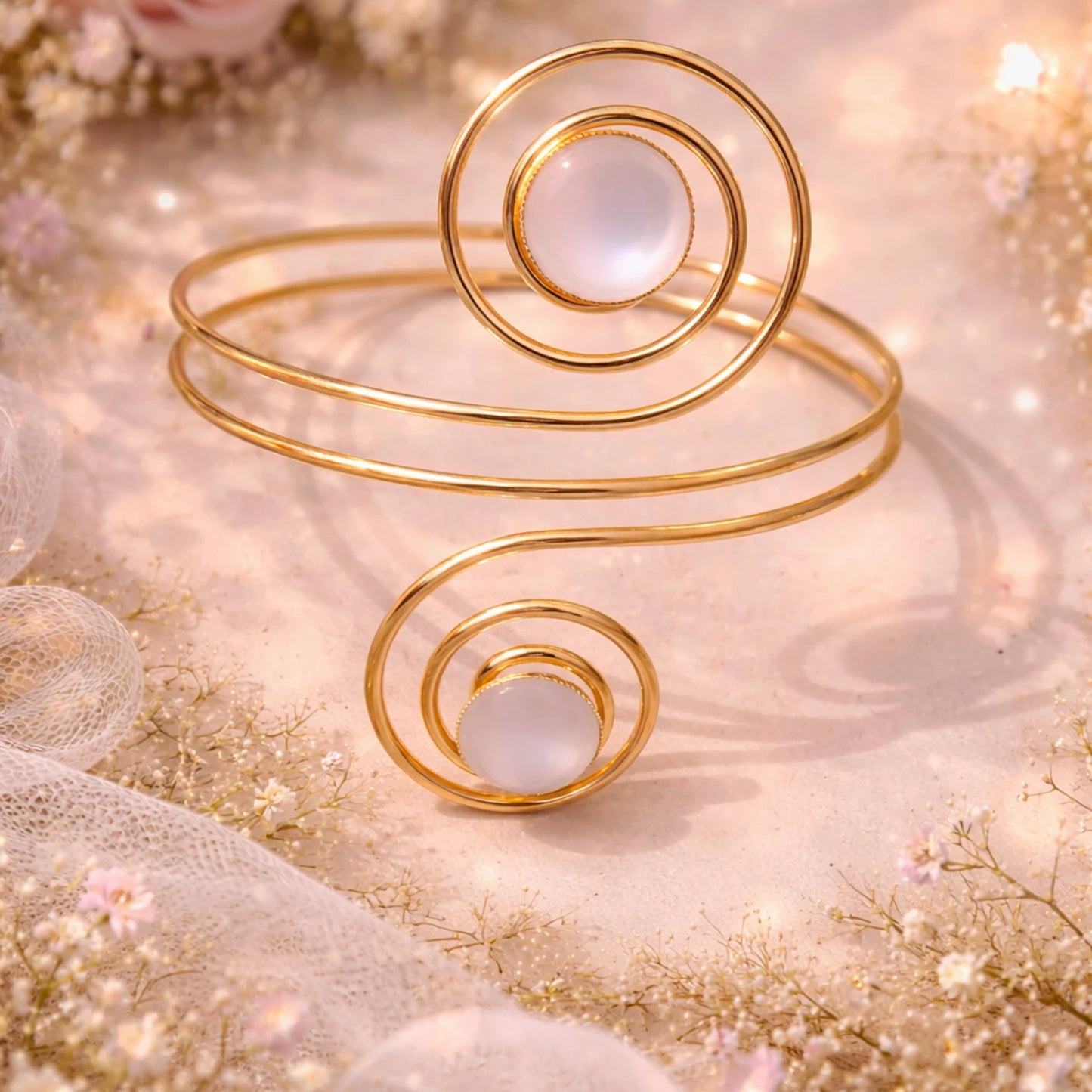 Moonstone Orbit Arm Cuff