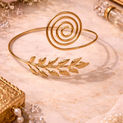 Spiral Leaf Arm Cuff