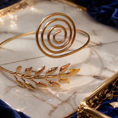 Spiral Leaf Arm Cuff