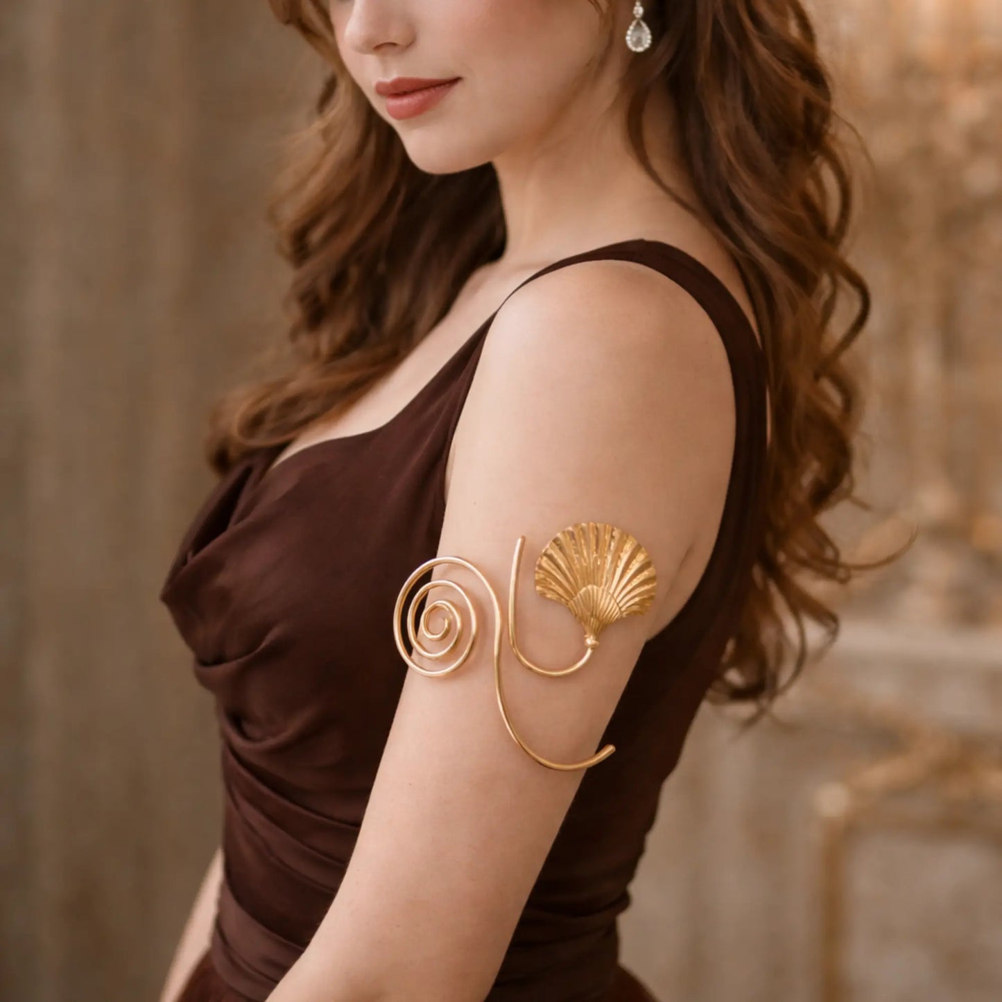 Shell Swirl  Premium Arm Cuff