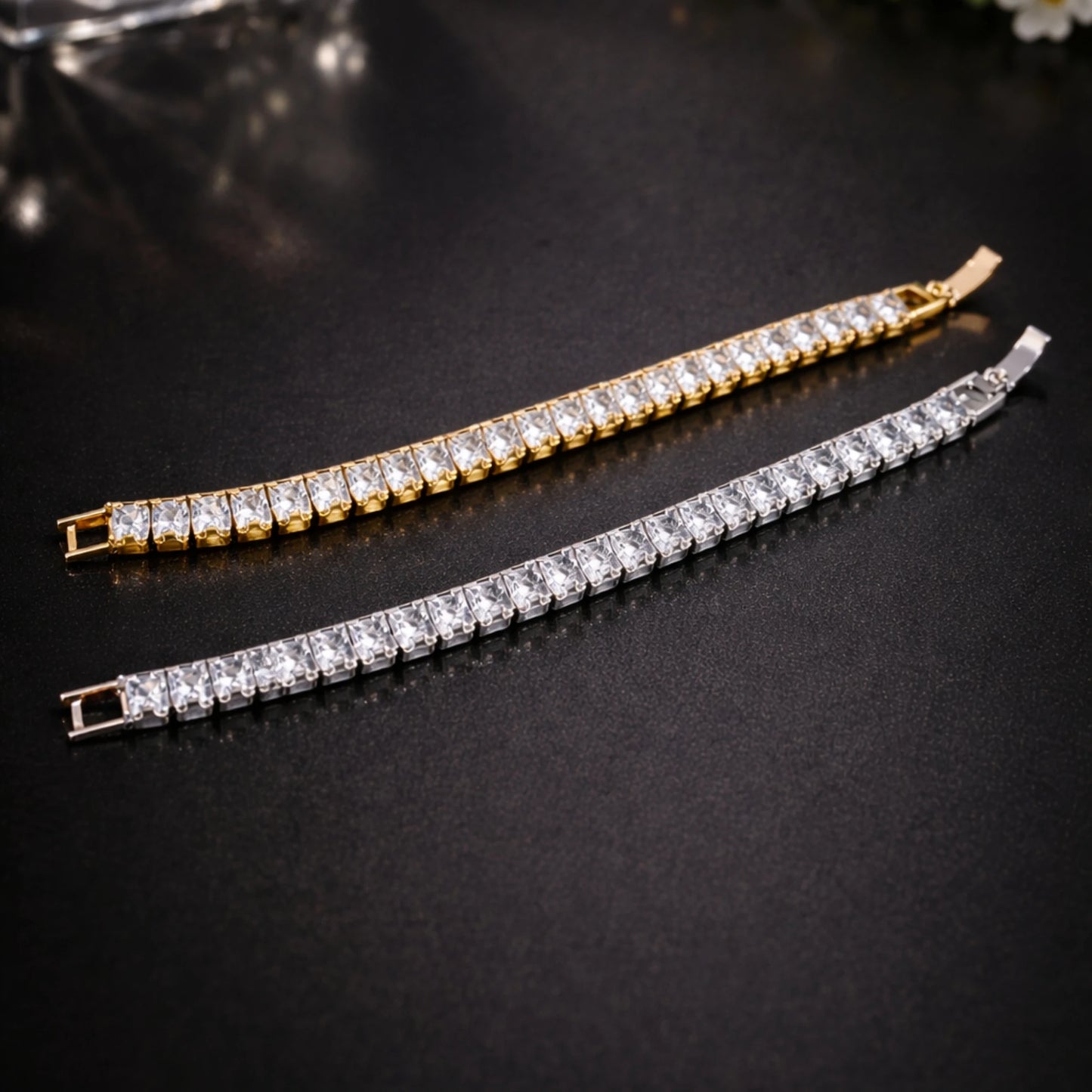 Princess Cut Tennis Bracelet
