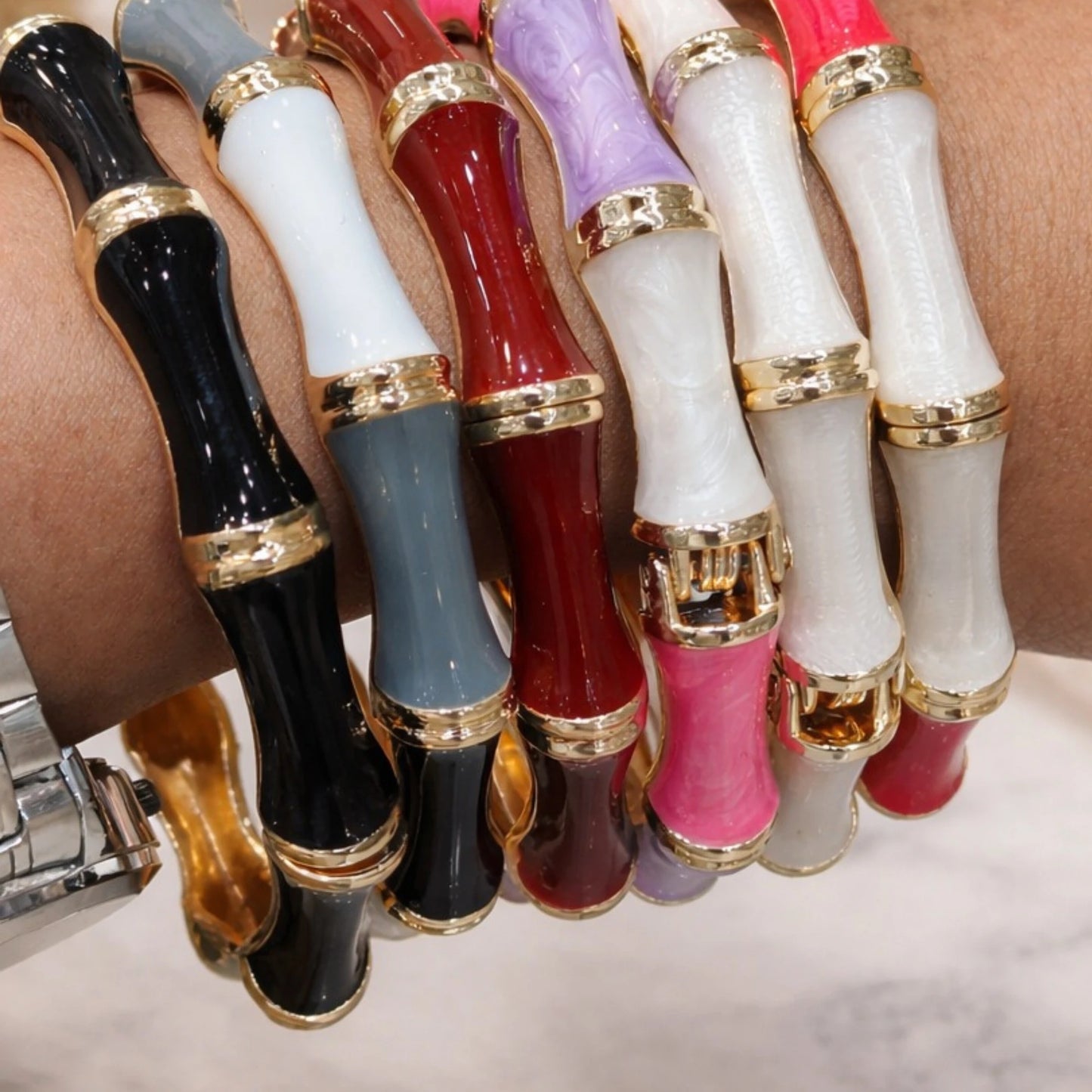 Aurora Acrylic Bangles (Single Piece)