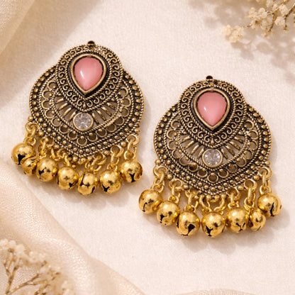 Gulabi Ghungroo Earrings