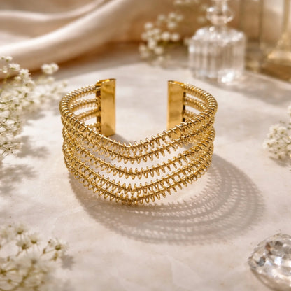 Spiral Golden Korean Bracelet