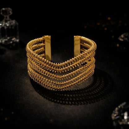 Spiral Golden Korean Bracelet